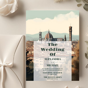 Flyer Boda de Destino de Florencia Elegante de Presupues
