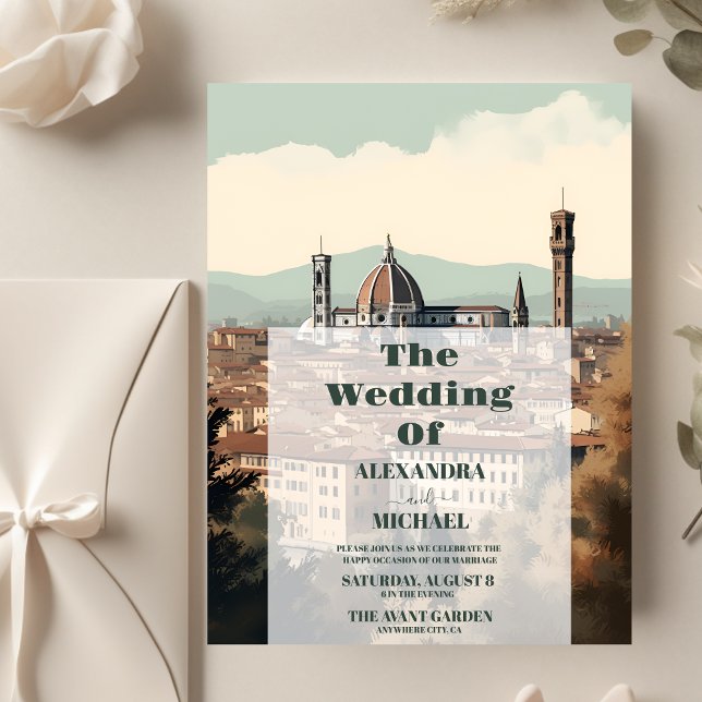Flyer Boda de Destino de Florencia Elegante de Presupues (Subido por el creador)