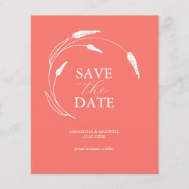 Flyer Boda De Enfoque Presupuestario Guardar La Fecha