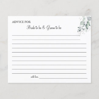 Flyer Boda de flores acuáticas Ducha con tarjeta de cons