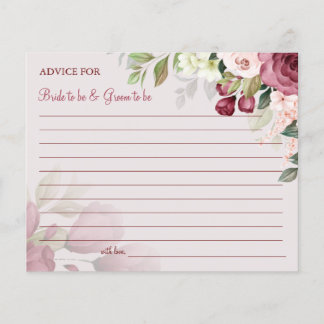 Flyer Boda de flores acuáticas Ducha con tarjeta de cons