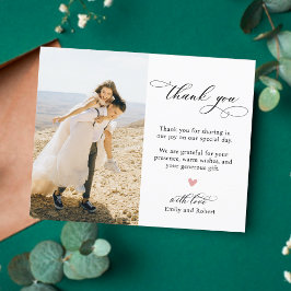 Flyer Boda de fotografía de corazón caligrafía presupues