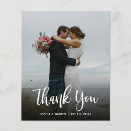 Flyer Boda de fotografías completas de script moderno de