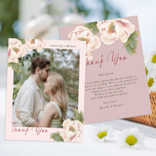 Flyer Boda de fotos florales de Rubor presupuesto Tarjet