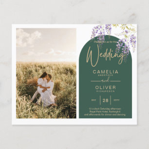 Flyer Boda de FOTOS todo en1 presupuesto Wisteria Código