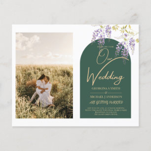 Flyer Boda de FOTOS todo en1 presupuesto Wisteria Código