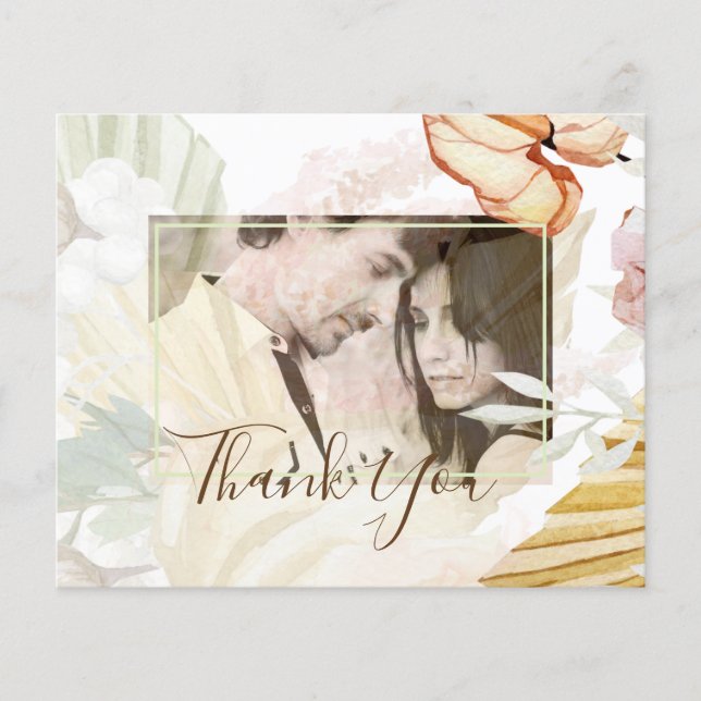 Flyer BODA de Grado BOHO Tropical Pampas (Frente)