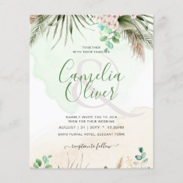 Flyer BODA de Grass Eucalyptus Pampas