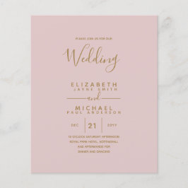 Flyer Boda de inglés de la BODA en español bilingüe