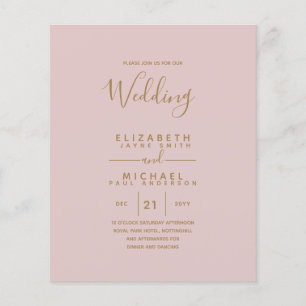 Flyer Boda de inglés de la BODA en español bilingüe