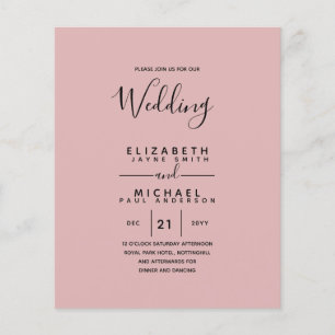 Flyer Boda de inglés de la BODA en español bilingüe