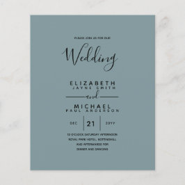 Flyer Boda de inglés de la BODA en español bilingüe