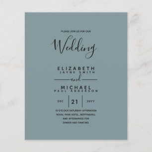 Flyer Boda de inglés de la BODA en español bilingüe