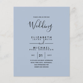 Flyer Boda de inglés de la BODA en español bilingüe