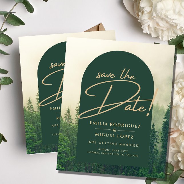 Flyer Boda de invierno de árboles de montaña de EVERGREE (Subido por el creador)