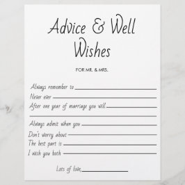Flyer Boda de juegos de ducha de novias Consejo y buenos