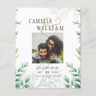 Flyer Boda de la FOTO de la energía verde del presupuest
