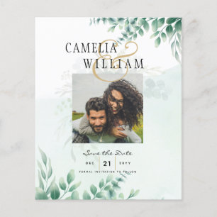 Flyer Boda de la FOTO de la energía verde del presupuest