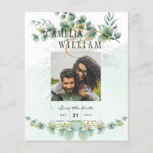 Flyer Boda de la FOTO de la energía verde del presupuest
