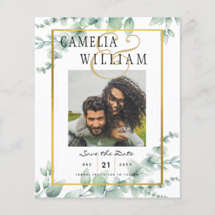 Flyer Boda de la FOTO de la energía verde del presupuest