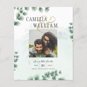 Flyer Boda de la FOTO de la energía verde del presupuest