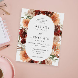 Flyer Boda de la Tierra Rústica Presupuestaria y de las