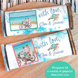 Flyer Boda de la tortuga azul de la barra de la golosina<br><div class="desc">Tortuga tropical azul y turquesa, boda de orquídeas multiusos es versátil para bares de caramelos y pasteles. Los postres especiales o regalos para llevar a casa son hermosos con la foto de la novia y el novio y la redacción especial. Las orquídeas tropicales de tortugas marinas y las orquídeas de...</div>