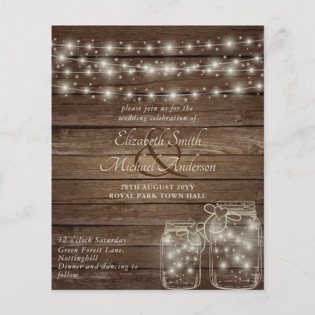 Flyer Boda de las jarras de máscaras rusas de menor pres (Frente)