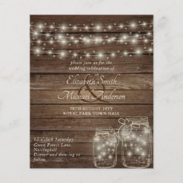 Flyer Boda de las jarras de máscaras rusas de menor pres