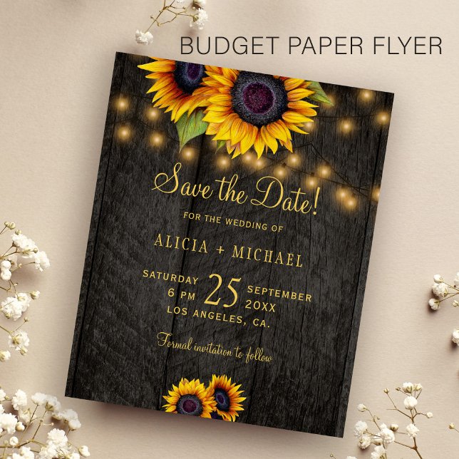 Flyer Boda de leña de girasoles presupuestales salva la  (Subido por el creador)