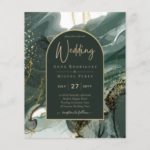 Flyer Boda de Mármol de la Agencia de Oro Verde de Esmer