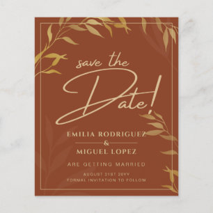 Flyer Boda de ORO de Terracota Presupuestaria Salven Las
