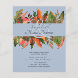 Flyer BODA de otoño del presupuesto