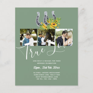 Flyer Boda de presupuesto de foto rusa para el sur del p
