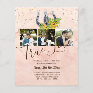 Flyer Boda de presupuesto de foto rusa para el sur del p