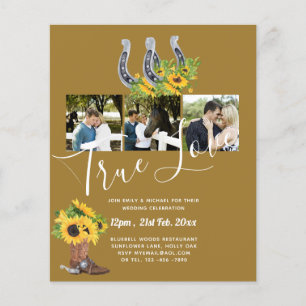 Flyer Boda de presupuesto de foto rusa para el sur del p