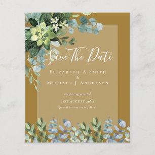Flyer BODA DE PRESUPUESTO GUARDAR FECHAS - Eucalipto VER