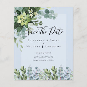 Flyer BODA DE PRESUPUESTO GUARDAR FECHAS - Eucalipto VER