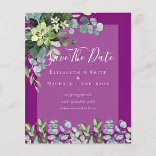 Flyer BODA DE PRESUPUESTO GUARDAR FECHAS - Eucalipto VER