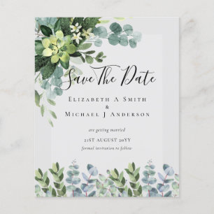 Flyer BODA DE PRESUPUESTO GUARDAR FECHAS - Eucalipto VER