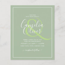 BODA DE PRESUPUESTO Sage Apple Green Monocrome Tex