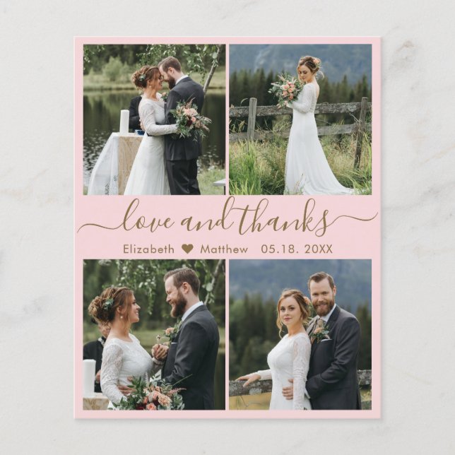 Flyer Boda de Presupuestos Amor y Gracias Collage Gracia (Frente)
