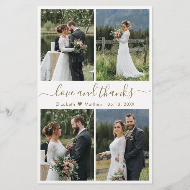 Flyer Boda de Presupuestos Amor y Gracias Collage Gracia (Frente)