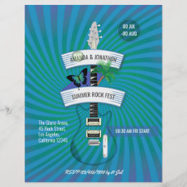 Flyer Boda del Festival de Rock de Verano