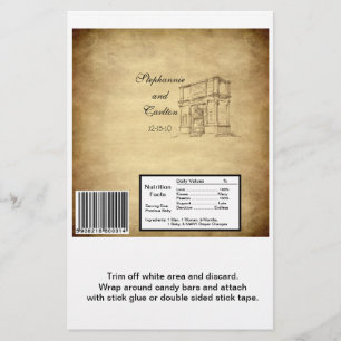 Flyer Boda en Roma Hershey's Large Bar Wrapper