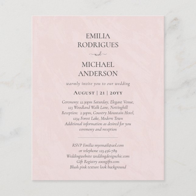 Flyer Boda española invita a consejo presupuestario BILI (Frente)