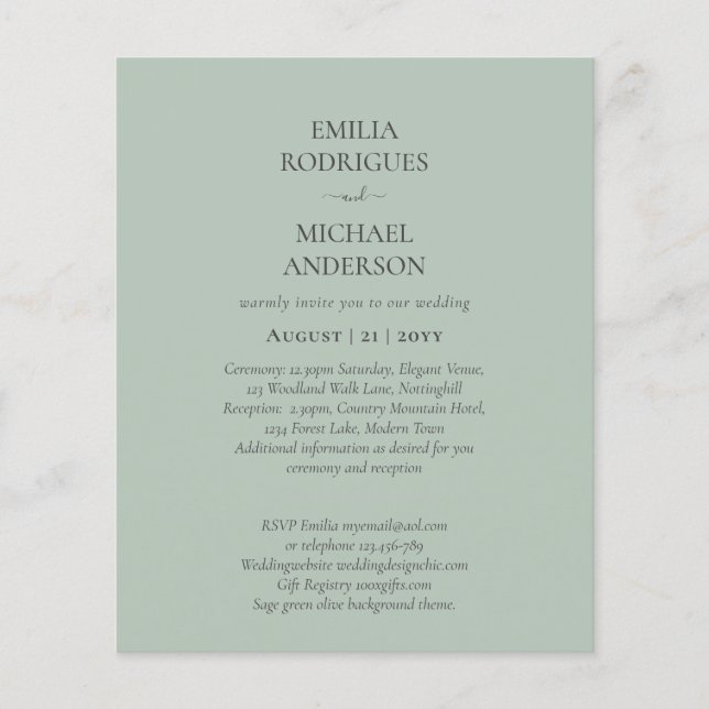 Flyer Boda española invita a consejo presupuestario BILI (Frente)