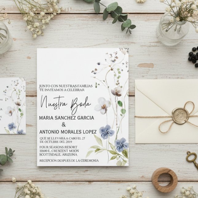 Flyer Boda Española Navidad Flor Nuestra Boda (Subido por el creador)