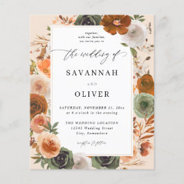 Flyer Boda floral de algodón S2 -BGE