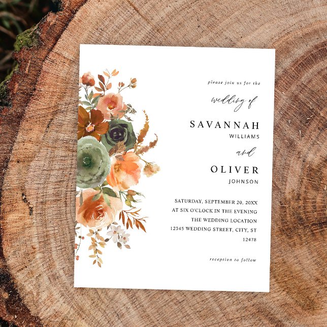 Flyer Boda Floral de Cotta de Tierra Verde y Terre (Subido por el creador)